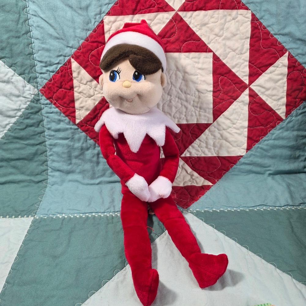 CCA and B Elf on the Shelf Plush Unisex Small Red Christmas Holiday Toy